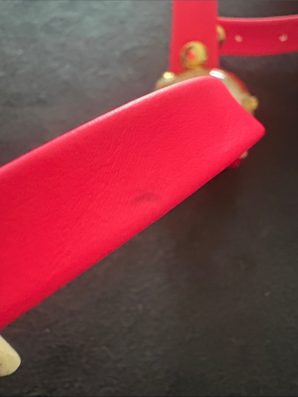 La Mer Neon Pink Wrap Watch with Gold Accents - Picture 6 of 7